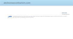 Desktop Screenshot of abclicensecontractors.com